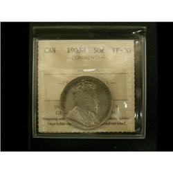 1903H 50¢ ICCS VF30, a better date example