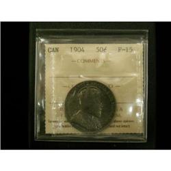 1904 50¢ ICCS F15, a solid key date example