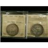 Image 1 : Lot of 2 ICCS graded 50¢; 1910 Edw Lvs VF-20,
