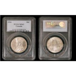 1916 50¢ PCGS MS63.  Another Geroge V mintsta