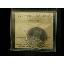1931 50¢ ICCS EF40, A well struck and lustrou
