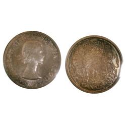 1957 50¢ ICCS MS-65, superb pale toning. One