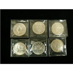 Lot of 6 $1,  1935, 1937, 1938, 1949, 1950, 1