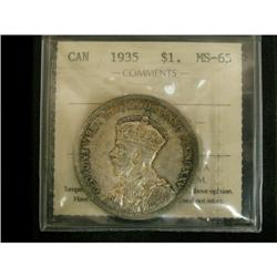 1935 $1 ICCS MS-65
