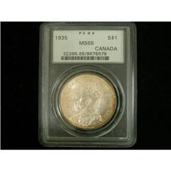 1935 $1 PCGS MS-65
