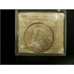 1935 $1 ICCS MS65, a wonderful Gem first issu