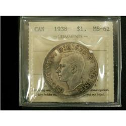 1938 $1 ICCS MS-62