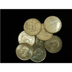 Lot of George VI $1 , Includes 1939(4),1949(