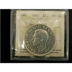 1945 Double HP $1 ICCS VF-30
