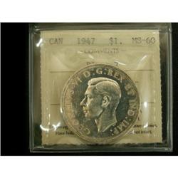 1947 Blunt 7  $ $1 ICCS MS-60