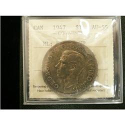 1947 ML Double HP $1 ICCS AU-55