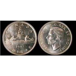 1947 $1 ML PCGS MS64, full white and lustrous