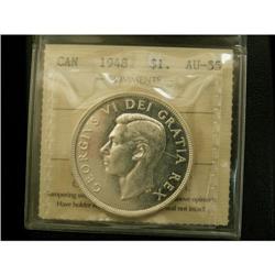 1948 $1 ICCS AU-55, nice lustre