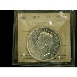 1950 $1 ICCS MS64 (Variety Spike from voyager