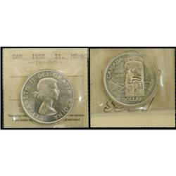 1958 $1 ICCS MS65, a nice example.