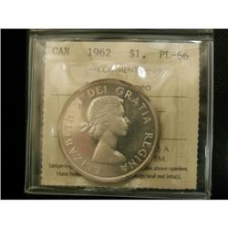1962 $1 ICCS PL66, designated Heavy Cameo