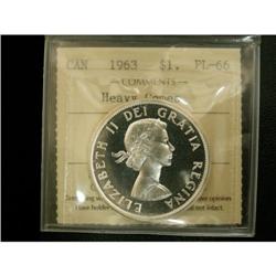 1963 $1 ICCS PL66, designated Heavy cameo