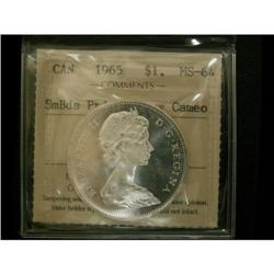 1965 $1 Smbds Ptd 5 ICCS MS64, designated hea