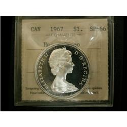 1967 $1 ICCS SP66, Heavy Cameo