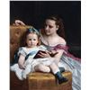 Image 1 : William Bouguereau  - Portrait of Eva and Frances Johnston
