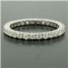 Image 2 : 18K White Gold 1.0 ctw F VS1 Round Brilliant Prong Set Diamond Eternity Band Rin