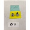 Image 2 : Nice Vintage Sterling Silver Mexican Clip on Earrings 3/4s x 5/8