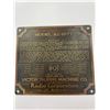 Image 2 : Old Brass RCA Victor Talking Machine Back of Radio Plate