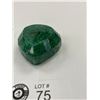 Image 2 : Rough Mineral Polished Emerald Huge 498.60 CT 99.72 Grams 50 x50x 27 mm Heart Cut Brazil Color Enhan