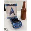Image 2 : Misc. Collectible Lot Star Trek Original Motion Picture Sealed Set, Wooden Turned Bottle and Diecast