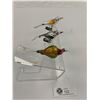 Image 2 : Lot of 3 Very Nice Bird Christmas Ornaments