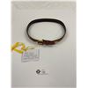 Image 1 : Ralph Lauren Ladies Brown Leather Belt Made in Italy 34 x 1 Inch