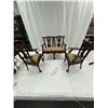 Image 1 : Beautiful Upholstered and Carved Wooden Chippendale Style Settee with Matching Chairs for Large Doll