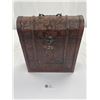 Image 1 : 13 Inch Tall Decorative Wooden Box Holds Bottles