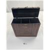 Image 3 : 13 Inch Tall Decorative Wooden Box Holds Bottles