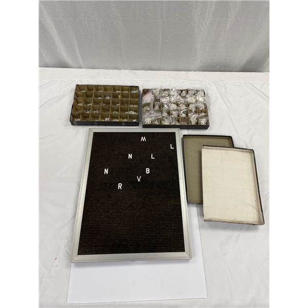 2 Boxes of Letters plus Large Letter Board