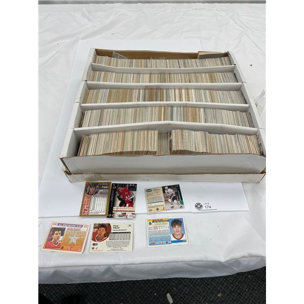 Large Box of NHL Trading Cards 1960s to 1990s