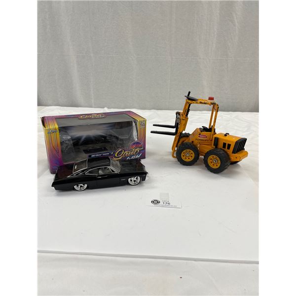 1:24 Scale 1967 Chevy Impala with Original Box and a Tonka Forklift