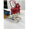 Image 2 : Cast-iron Horsen and Buggy Plus Vintage Safety Can