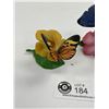 Image 2 : Franklin Mint 1985 Porcelain Butterflies of The World No Chips Kept in China Cabinet