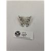 Image 1 : Stunning Hallmarked 800 Silver Filigree Marcasite Butterfly Brooch 6 Grams
