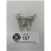 Image 2 : Stunning Hallmarked 800 Silver Filigree Marcasite Butterfly Brooch 6 Grams