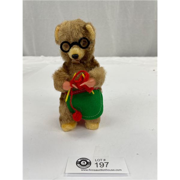 Original Carl Knitting Wind Up Bear in Working Condition and In Great Shape Has Original Tag in Fron