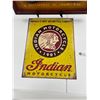 Image 3 : Indian Motorcycle Tin Sign and 3D Indian Motorcycle Framed Picture