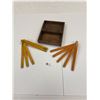 Image 2 : Beautiful Wooden Ruler Box and 2 Quality Folding Wooden Rulers