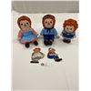 Image 1 : Vintage Raggedy Ann and Andy Ceramic Figurines No Chips or Cracks