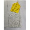 Image 2 : Top Quality Antique Handmade Lace and Linen Drawthread Tablecloth 42 Inches Square