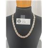 Image 1 : Elegant Mexican Sterling Silver Braided Necklace Great Condition 17.5" Length