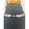 Image 3 : Elegant Mexican Sterling Silver Braided Necklace Great Condition 17.5" Length