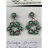 Image 2 : Vintage Sterling Silver Turquoise Earrings