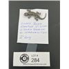 Image 1 : Lovely Boma Stamped Sterling Silver Lizard Brooch with Marchsites 2" Long